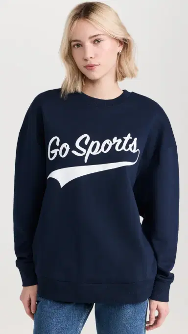 Favorite Daughter Go Sports Sweatshirt Navy | Thumbnail 3 Favorite Daughter Go Sports Sweatshirt Navy | Thumbnail 3