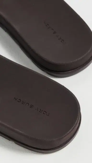 Tory Burch Buckle Slides Dark Cocoa 5 | Thumbnail 4