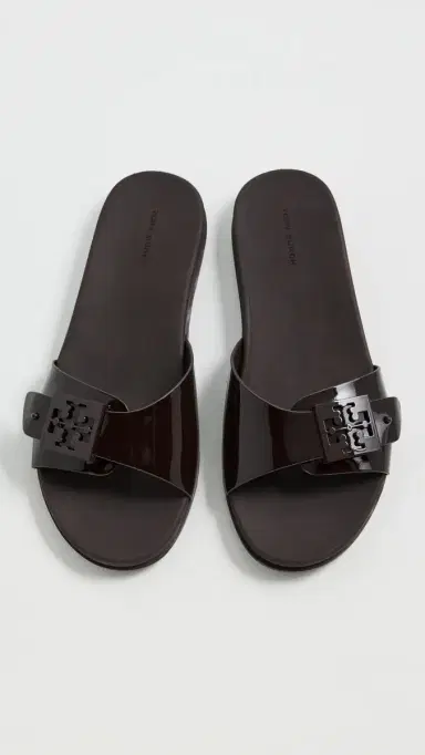 Tory Burch Buckle Slides Dark Cocoa 5 | Thumbnail 5
