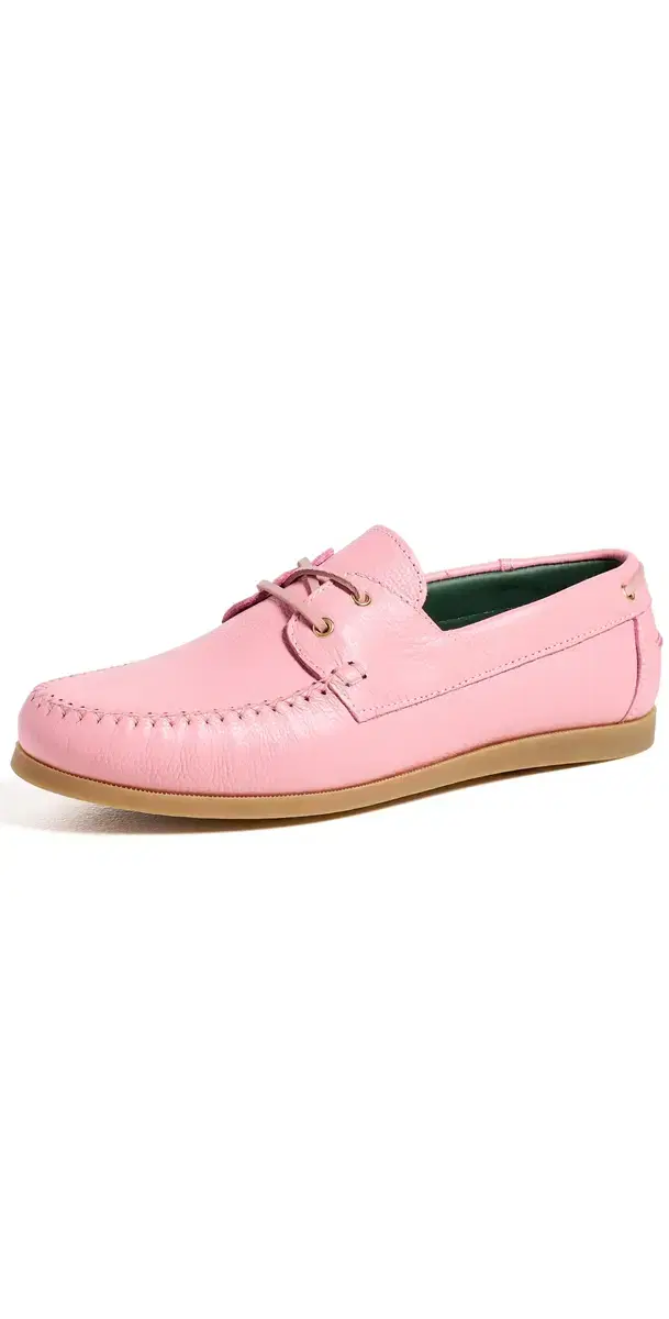 Vinny's Boatman Boat Shoes Dusty Rose Grain