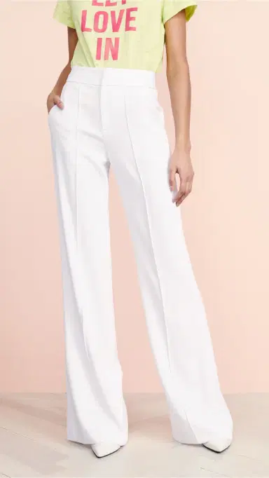 Alice + Olivia Dylan High Waisted Leg Pants | Thumbnail 2 Alice + Olivia Dylan High Waisted Leg Pants | Thumbnail 2