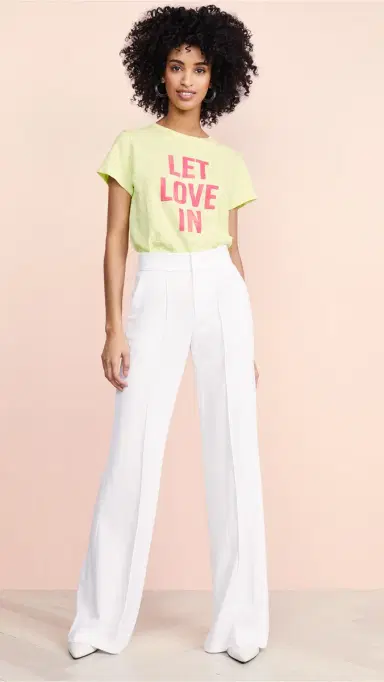 Alice + Olivia Dylan High Waisted Leg Pants | Thumbnail 5 Alice + Olivia Dylan High Waisted Leg Pants | Thumbnail 5