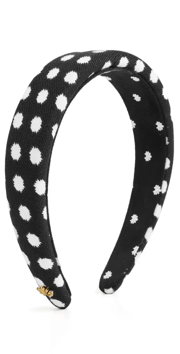 Alice Polka Dot Headband Jet One Size