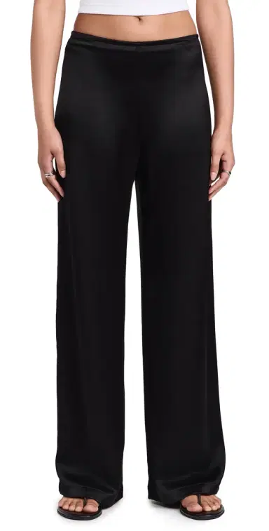 LESET Barb Wide Leg Pants Black | Thumbnail 1 LESET Barb Wide Leg Pants Black | Thumbnail 1