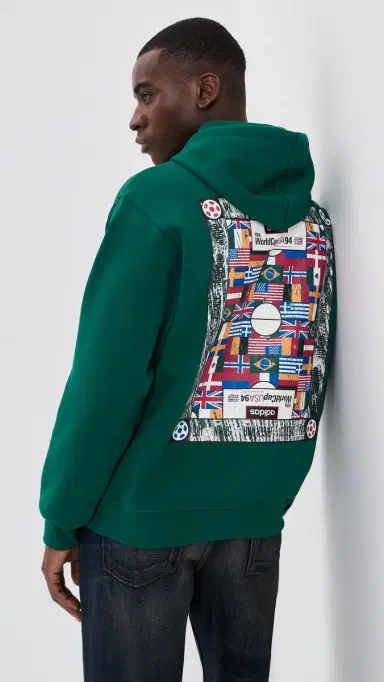 Adidas Archive Country Flag Hoodie Collegiate Green S | Thumbnail 3