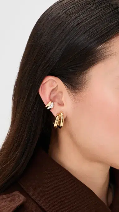 Jennifer Fisher Chavez Ear Cuff Two-Tone One Size | Thumbnail 3