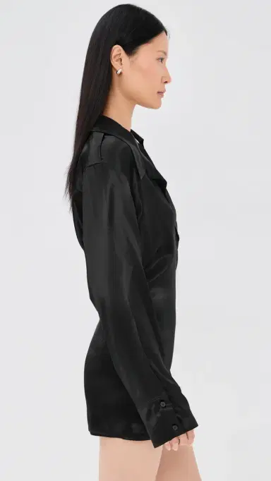 The Attico Mini Shirtdress Black 38 | Thumbnail 4