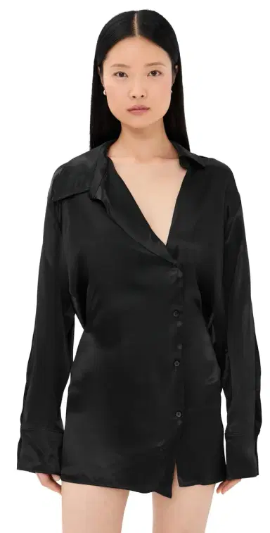 The Attico Mini Shirtdress Black 38 | Thumbnail 1