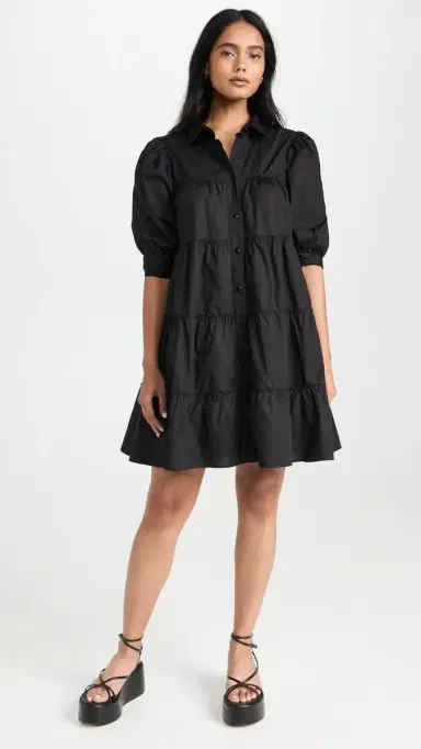 Peixoto Lola Mini Dress Black | Thumbnail 5