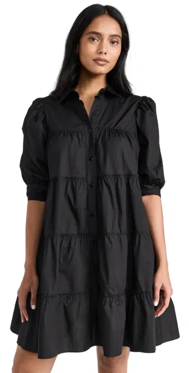 Peixoto Lola Mini Dress Black | Thumbnail 1
