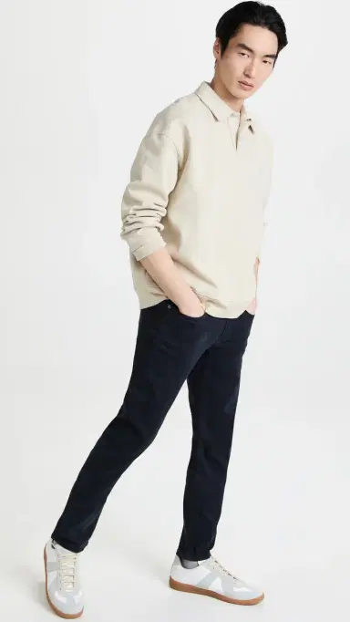 Frame L'Homme Slim Twill Jeans Navy 38 | Thumbnail 5