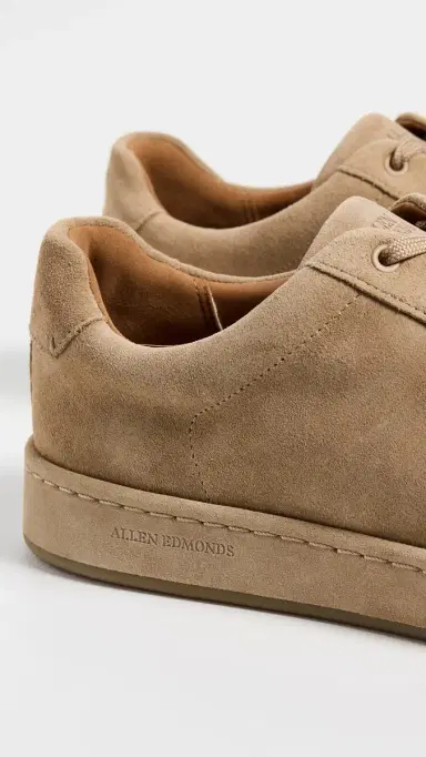 Allen Edmonds Barnes Suede Sneakers Bone 9 | Thumbnail 5 Allen Edmonds Barnes Suede Sneakers Bone 9 | Thumbnail 5