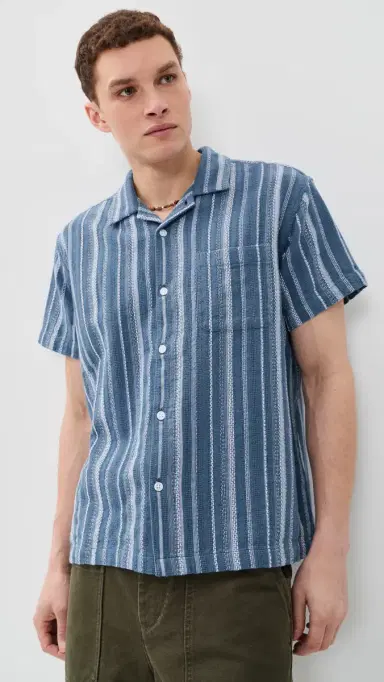 Obey Hugh Camp Shirt Dull Blue ulti | Thumbnail 2 Obey Hugh Camp Shirt Dull Blue ulti | Thumbnail 2
