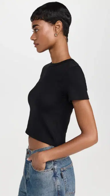Joe's Jeans The Baby Tee Black | Thumbnail 4 Joe's Jeans The Baby Tee Black | Thumbnail 4