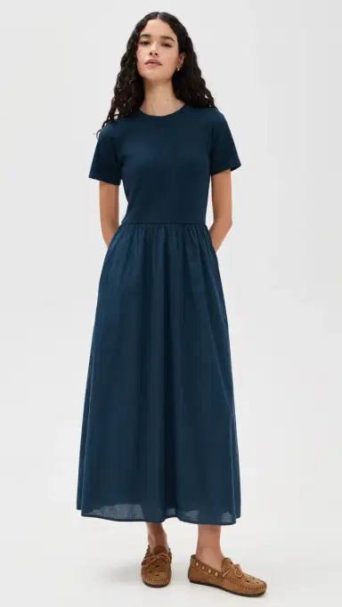XÍRENA Fayth Dress Navy | Thumbnail 2