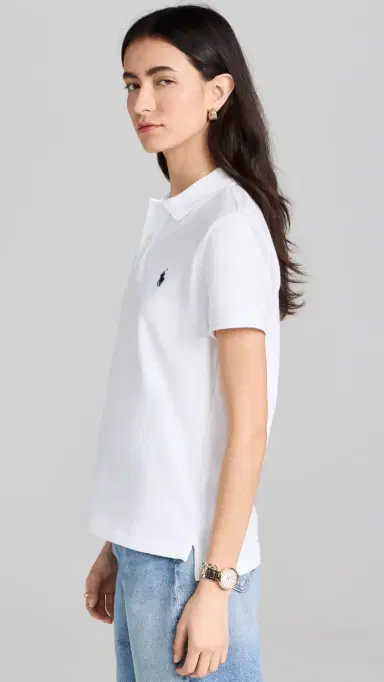 Polo Ralph Lauren Classic Fit Polo Shirt White | Thumbnail 4