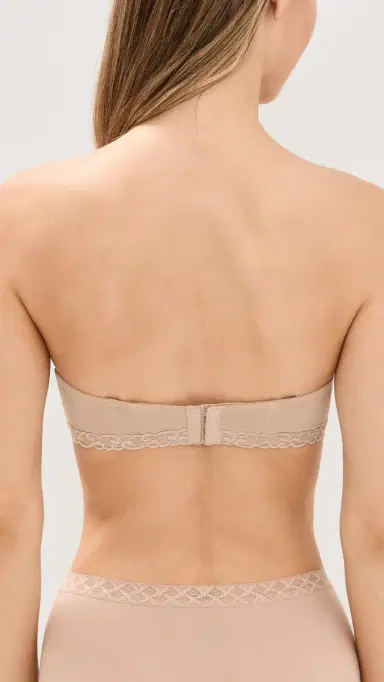 Natori Pure Luxe Strapless Contour Underwire Bra Cafe 30D | Thumbnail 3 Natori Pure Luxe Strapless Contour Underwire Bra Cafe 30D | Thumbnail 3