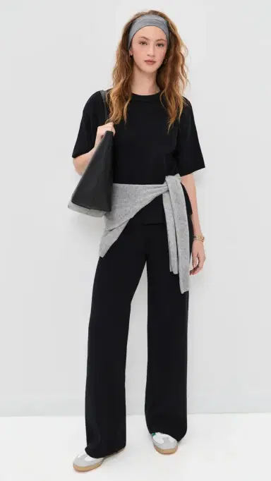 English Factory Knit Pants Black L | Thumbnail 5