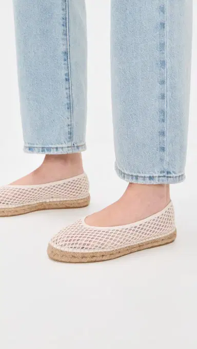 MANEBI Ballet Flat Espadrilles Natural 35 | Thumbnail 3