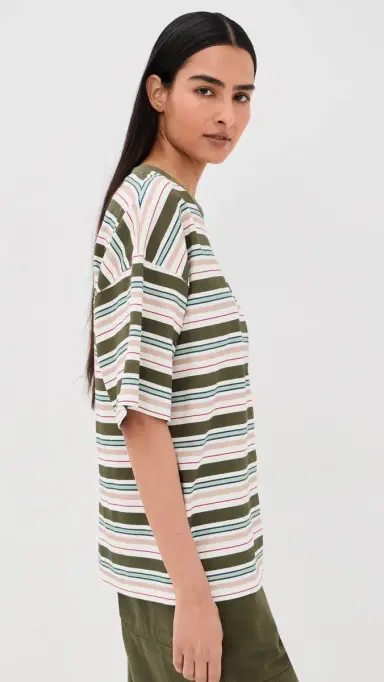 HALFBOY Stripes Tee Multicolor Stripes | Thumbnail 4