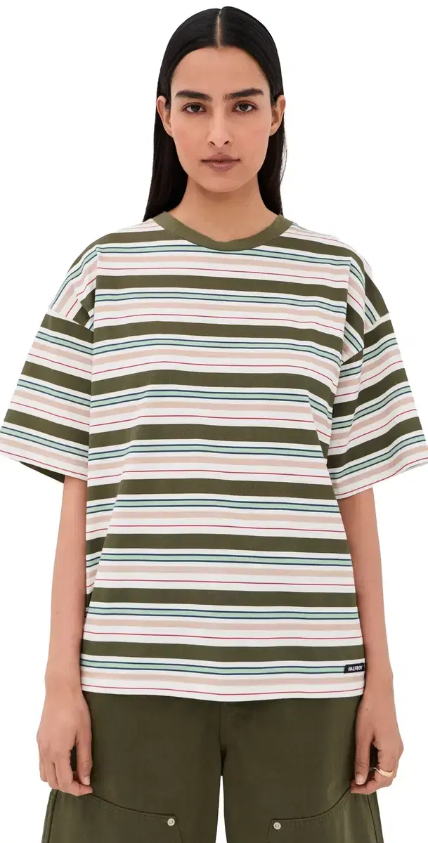 HALFBOY tripes Tee Multicolor tripes