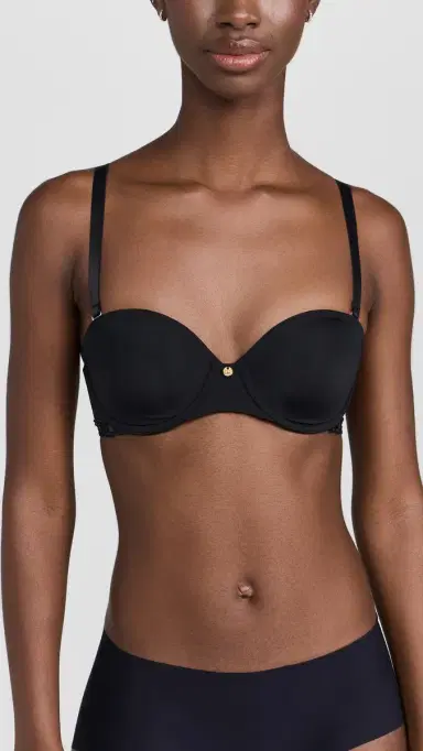 Natori Pure Luxe Strapless Contour Underwire Bra Black Combo 30C | Thumbnail 2 Natori Pure Luxe Strapless Contour Underwire Bra Black Combo 30C | Thumbnail 2