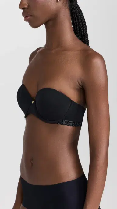 Natori Pure Luxe Strapless Contour Underwire Bra Black Combo 30C | Thumbnail 4 Natori Pure Luxe Strapless Contour Underwire Bra Black Combo 30C | Thumbnail 4