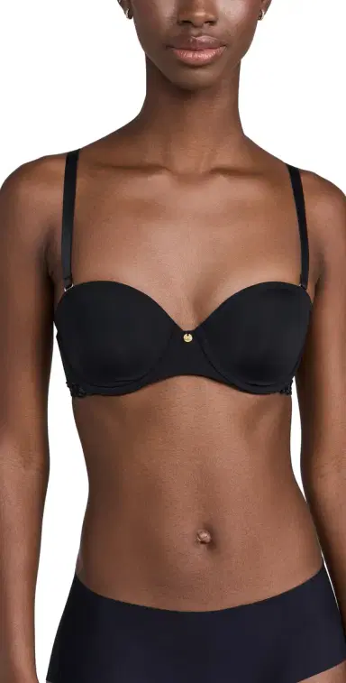 Natori Pure Luxe Strapless Contour Underwire Bra Black Combo 30C | Thumbnail 1 Natori Pure Luxe Strapless Contour Underwire Bra Black Combo 30C | Thumbnail 1