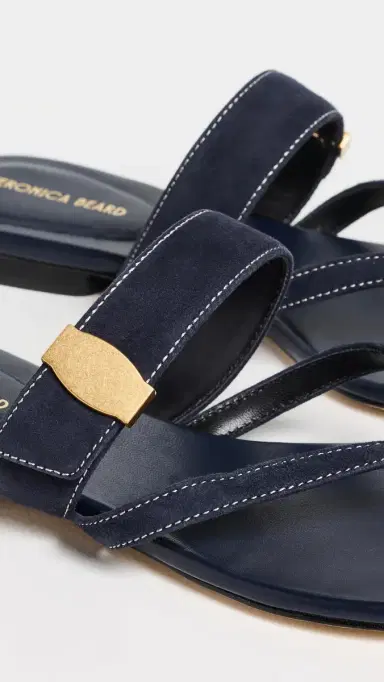 Veronica Beard Salva Dash Sandals Navy 5 | Thumbnail 6 Veronica Beard Salva Dash Sandals Navy 5 | Thumbnail 6