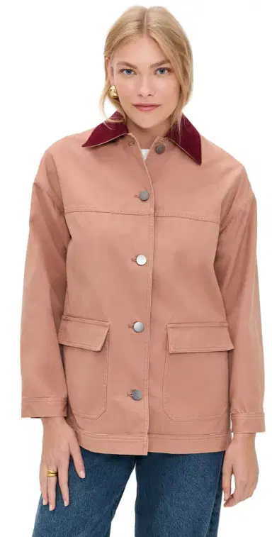 LE BOP Dree Mid- Length Oversized Barn Jacket Mocha | Thumbnail 1 LE BOP Dree Mid- Length Oversized Barn Jacket Mocha | Thumbnail 1