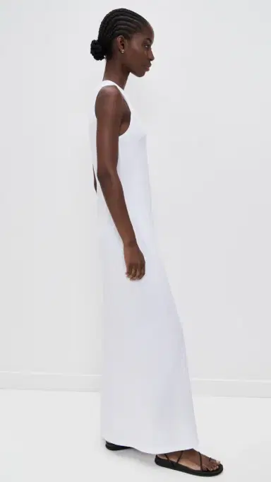 Leset Margo Sleeveless Maxi Dress White | Thumbnail 4