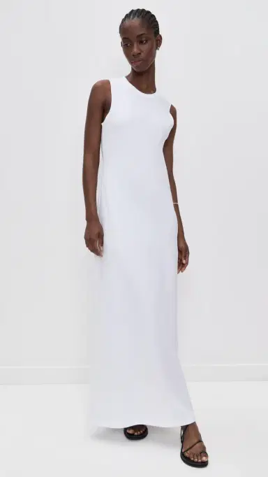 Leset Margo Sleeveless Maxi Dress White | Thumbnail 5