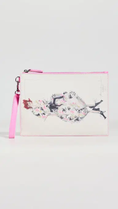 Marc Jacobs The Runway Illustration Wristlet Ribbon Pink One Size | Thumbnail 4