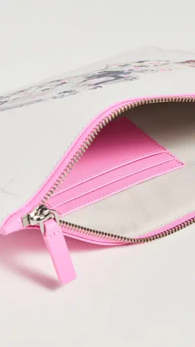 Marc Jacobs The Runway Illustration Wristlet Ribbon Pink One Size | Thumbnail 6