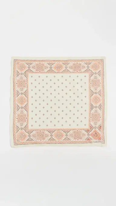 Faherty Star Geo Bandana Scarf | Thumbnail 2