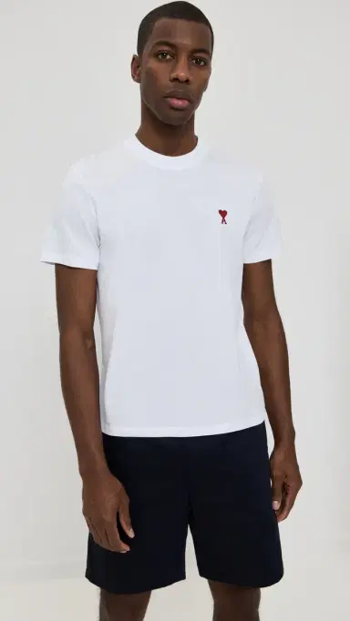 AMI ADC Classic Fit Red Logo Tee White | Thumbnail 2 AMI ADC Classic Fit Red Logo Tee White | Thumbnail 2