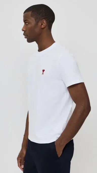 AMI ADC Classic Fit Red Logo Tee White | Thumbnail 4 AMI ADC Classic Fit Red Logo Tee White | Thumbnail 4