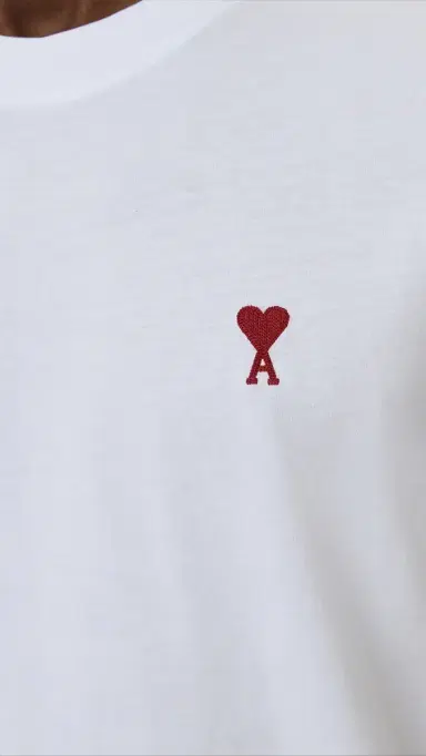 AMI ADC Classic Fit Red Logo Tee White | Thumbnail 6 AMI ADC Classic Fit Red Logo Tee White | Thumbnail 6