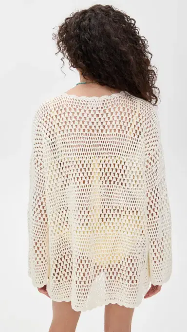 Show Me Your Mumu Paula Pullover Sweater White | Thumbnail 3