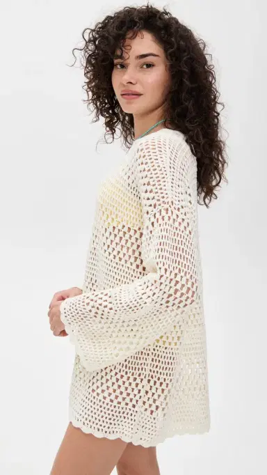 Show Me Your Mumu Paula Pullover Sweater White | Thumbnail 4