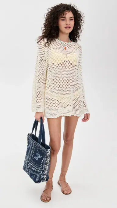 Show Me Your Mumu Paula Pullover Sweater White | Thumbnail 5