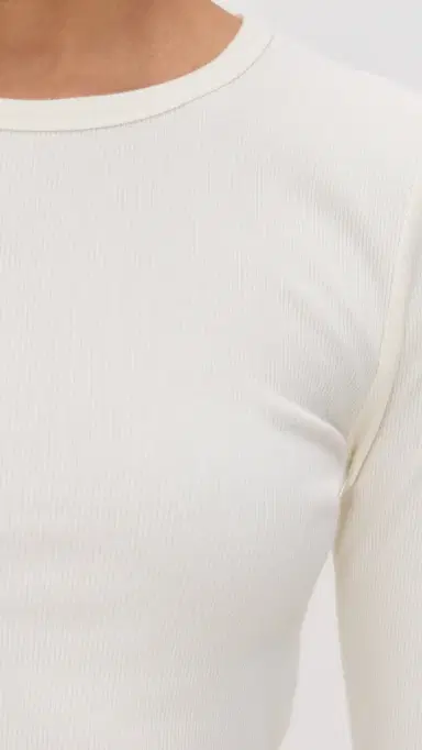 Éterne ong Sleeve Fitted Top Cream | Thumbnail 6