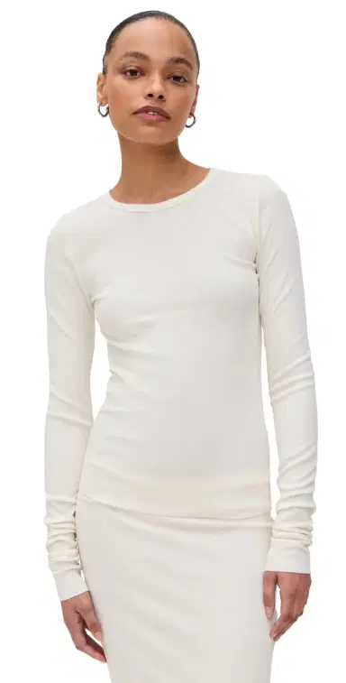 Éterne ong Sleeve Fitted Top Cream | Thumbnail 1
