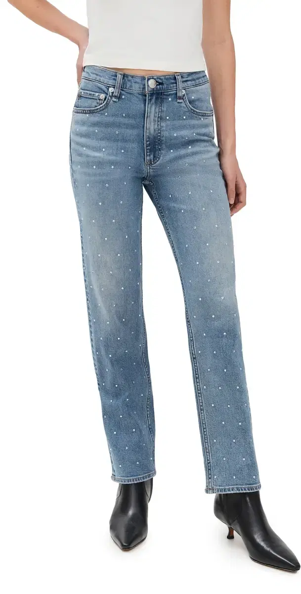 rag & bone Harlow Ankle Straight Jeans Orianjewel