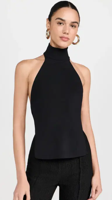 Cult Gaia Wake Knit Top Black L | Thumbnail 3 Cult Gaia Wake Knit Top Black L | Thumbnail 3