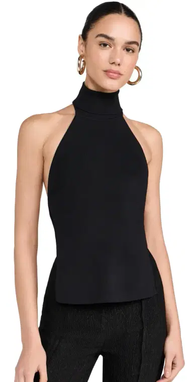 Cult Gaia Wake Knit Top Black L | Thumbnail 1 Cult Gaia Wake Knit Top Black L | Thumbnail 1