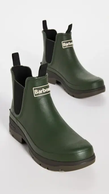 Barbour Nimbus Wellington Rain Boots Olive 9 | Thumbnail 4 Barbour Nimbus Wellington Rain Boots Olive 9 | Thumbnail 4