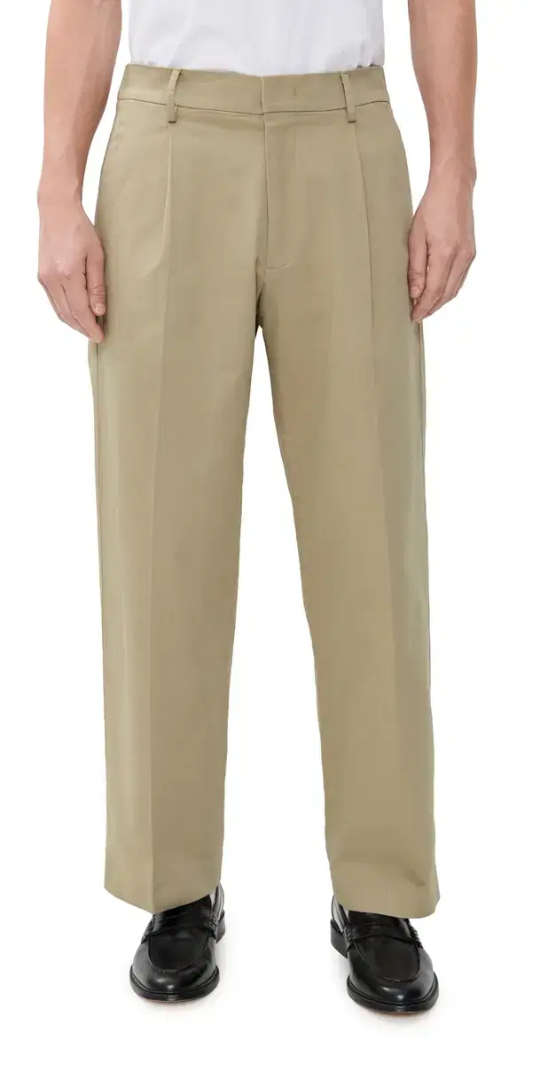 Kaye Cotton Relaxed Pleated Trousers Desert Khaki Kaye Cotton Relaxed Pleated Trousers Desert Khaki