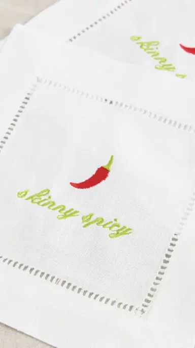 Abbode Skinny Spicy Napkin White One Size | Thumbnail 3 Abbode Skinny Spicy Napkin White One Size | Thumbnail 3