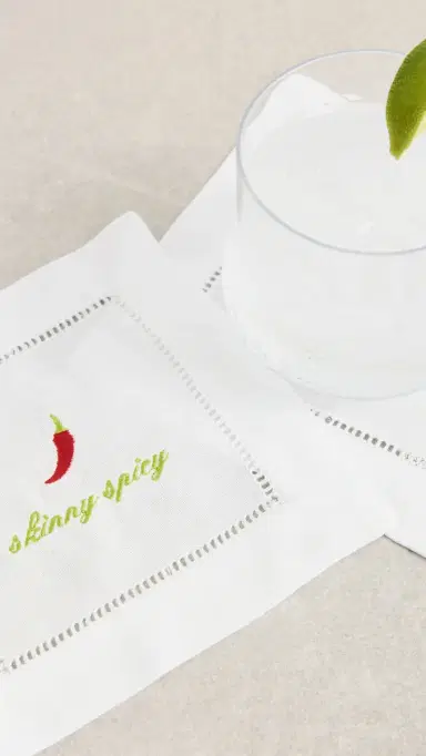 Abbode Skinny Spicy Napkin White One Size | Thumbnail 4 Abbode Skinny Spicy Napkin White One Size | Thumbnail 4